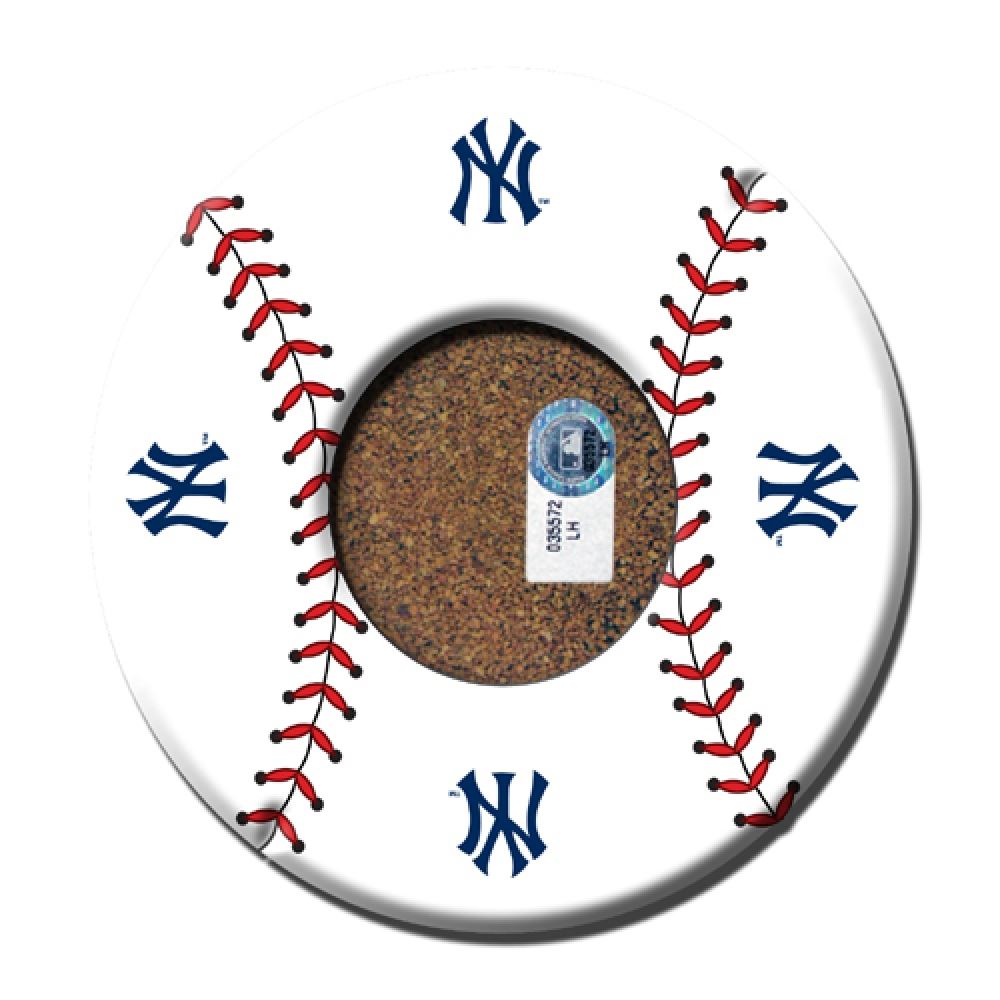 New York Yankees Baseball Logo Coasters with Authentic Field Dirt - Set ...