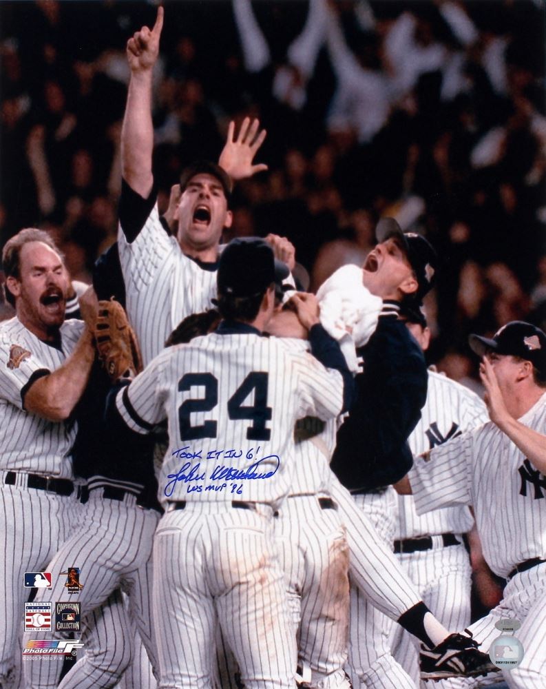 John Wetteland Signed Rangers 1996 World Series 16x20 Photo Inscribed ...