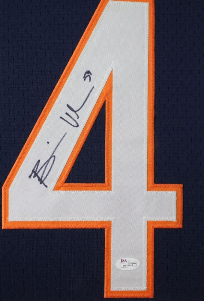 Brian Urlacher Signed Bears 24x30 Custom Framed Jersey (JSA COA)