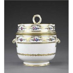 A good Derby ice pail, cover and liner, - A good Derby ice pail, cover and liner, pattern 53, of...