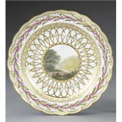 A Derby 'Chatsworth Service' plate, - A Derby 'Chatsworth Service' plate, pattern 148, the centr...