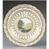 Image 1 : A Derby 'Chatsworth Service' plate, - A Derby 'Chatsworth Service' plate, pattern 148, the centr...