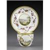 Image 1 : A rare Derby tea cup and saucer, - A rare Derby tea cup and saucer, pattern 320, painted, by Zac...