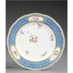 A Derby 'Duke of Northumberland Service' shaped circular plate, - A Derby 'Duke of Northumberlan...
