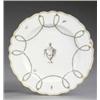 Image 1 : A Derby shaped circular plate, - A Derby shaped circular plate, from the same service, the centr...