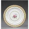 Image 1 : A Derby shaped edge plate, - A Derby shaped edge plate, pattern 152, painted to the centre, in t...