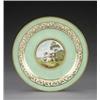 Image 1 : A Derby 'animal service' plate, - A Derby 'animal service' plate, pattern 268, painted to the ce...