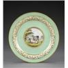 Image 1 : A Derby 'animal service' plate, - A Derby 'animal service' plate, pattern 268, painted to the ce...