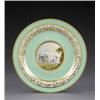 Image 1 : A Derby 'animal service' plate, - A Derby 'animal service' plate, pattern 268, the central circu...