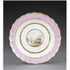 Image 1 : A Derby shaped circular plate, - A Derby shaped circular plate, pattern 222, the circular panel...