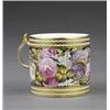 Image 1 : A Derby coffee can, - A Derby coffee can, attributed to William 'Quaker' Pegg, painted with a de...