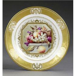 A Derby dessert plate, - A Derby dessert plate, from the same service, attributed to Thomas Stee...