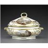 Image 1 : A large Derby 'named view' tureen, cover and stand, - A large Derby 'named view' tureen, cover a...