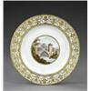 Image 1 : A Derby 'named view' plate, - A Derby 'named view' plate, from the same service, painted, in the...