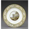 Image 1 : A Derby 'named view' plate, - A Derby 'named view' plate, from the same service, painted, in the...