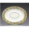 Image 1 : Two Derby oval ashets, - Two Derby oval ashets, from the same service, the centres with gilt lin...