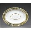 Image 1 : A Derby oval ashet, - A Derby oval ashet, from the same service, the centre with gilt line oval,...