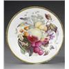 Image 1 : A Derby plate, - A Derby plate, attributed to Thomas Steel, painted virtually overall with a lux...