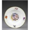 Image 1 : A set of three Derby soup plates, - A set of three Derby soup plates, from the same service, att...