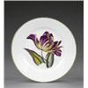 Image 1 : A Derby plate, - A Derby plate, attributed to William 'Quaker' Pegg, painted to the well with a...