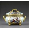 Image 1 : A Derby bleu celeste small tureen and cover, - A Derby bleu celeste small tureen and cover, attr...