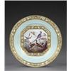 Image 1 : A Derby bleu celeste plate, - A Derby bleu celeste plate, from the same service, attributed to R...