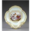 Image 1 : A Derby bleu celeste shell shaped dessert dish, - A Derby bleu celeste shell shaped dessert dish...