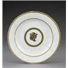 Image 1 : A Derby plate, - A Derby plate, painted to the centre, in the manner of John Brewer, with a prof...