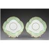 Image 1 : A pair of Derby shell shaped dessert dishes, - A pair of Derby shell shaped dessert dishes, the...