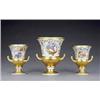 Image 1 : A good Derby garniture of three 'French campana' vases, - A good Derby garniture of three 'Frenc...