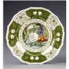 Image 1 : A Bloor Derby shaped circular dessert plate, - A Bloor Derby shaped circular dessert plate, pain...