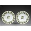 Image 1 : A pair of Derby soup plates, - A pair of Derby soup plates, of shaped circular outline, the cent...