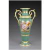 Image 1 : A Derby Long Tom vase, - A Derby Long Tom vase, attributed to Thomas Steel, the unusual lime gre...