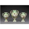 Image 1 : A Bloor Derby 'named view' garniture of three pedestal vases, - A Bloor Derby 'named view' garni...