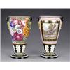 Image 1 : A pair of Derby Long Tom vases, - A pair of Derby Long Tom vases, the bloom ground reserved with...