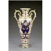 Image 1 : A Bloor Derby Long Tom vase, - A Bloor Derby Long Tom vase, painted and gilt overall in a rich I...