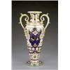 Image 1 : A Bloor Derby Long Tom vase, - A Bloor Derby Long Tom vase, painted and gilt overall in a rich I...