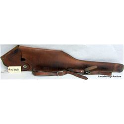 LEATHER SADDLE GUN CASE