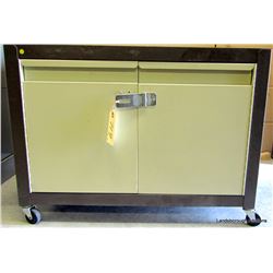 TWO METAL STORAGE CABINETS