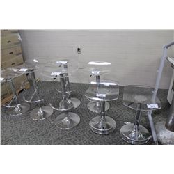 CHROME FRAMED PNEUMATIC BAR STOOL