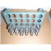 Image 1 : Lot of (14) 5C LONG NOSE Collets with Stand Shown