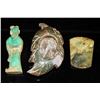 Image 2 : A SET OF JADE CARVED ORNAMENT (3 ITEMS)
