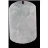 Image 3 : [CHINESE]A LATE 19TH CENTURY JADEITE PENDANT WITH CORAL BEADS CARVED WITH DRAGONS AND CLOUD L:2.25" 