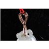 Image 2 : [CHINESE]A LATE 19TH CENTURY JADEITE CICADA SHAPED PENDANT WITH SILVER L:2"