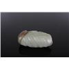 Image 2 : A JADE CARVED PENDANT WITH GROUDS W:2.5" H:1.3"