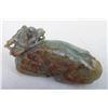 Image 2 : [CHINESE]A  JADE CARVED CHIWEN SHAPED ORNAMENT  L:6" W:2" H:3"