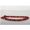 Image 1 : A AGATE CARVED NECKLACE L:21"