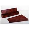 Image 1 : [CHINESE]A SET OF ROSEWOOD CHOPSTICK WITH BOX (MEASUERED WITH THE LARGEST ITEM) L:11" W:2.5" H:2"