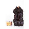 Image 2 : A WOOD CARVED ORNAMENT WITH DRAGON L:4" W:3.5" H:10"