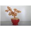 Image 2 : A CRYSTAL CARVED FORTUNE TREE ORNAMENT H:12"(MEASURED WITH THE POT)